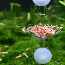 Load image into Gallery viewer, 20-35cm Aquarium Fish Tank Shrimp Food Feeder Clear Glass Feeding Tube Dish Suction Air Shrimp Bowl Feeder Tube for Fish Tank