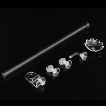 Load image into Gallery viewer, 20-35cm Aquarium Fish Tank Shrimp Food Feeder Clear Glass Feeding Tube Dish Suction Air Shrimp Bowl Feeder Tube for Fish Tank