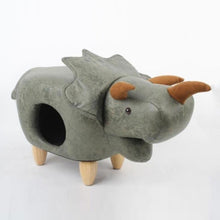 Load image into Gallery viewer, Pet nest kennel cat house semi closed solid wood foot board PU skin pet supplies kitten house adults can sit cat home goods