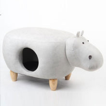 Load image into Gallery viewer, Pet nest kennel cat house semi closed solid wood foot board PU skin pet supplies kitten house adults can sit cat home goods