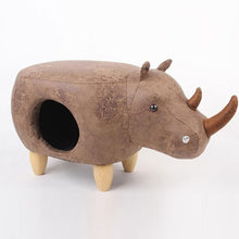 Load image into Gallery viewer, Pet nest kennel cat house semi closed solid wood foot board PU skin pet supplies kitten house adults can sit cat home goods