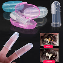Load image into Gallery viewer, Pets Toothbrush Soft Silicone Cleaning Toothbrushes Dog Cat Bad Breath Dental Teeth Care Pet Supplies Puppy Kitten Finger Brush