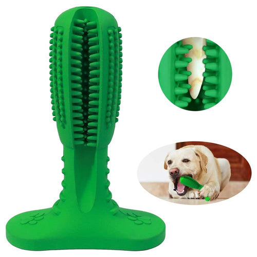 Dog toothbrush stick dog chewing teeth cleaning puppy teeth care brush bar natural rubber bite chewing dog pet oral care