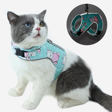Load image into Gallery viewer, New Cat Dog Harness and Leash Set 2020 Mascotas Polyester Reflective Cat Vest Walking Lightweight Escape Proof Harness Leash Set