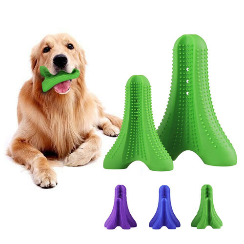 Pet Dogs Toys Toothbrush Bite-Resistant Bone Teething Brush Chew Toys Dental Care For Dog Doggy Pet Oral Care