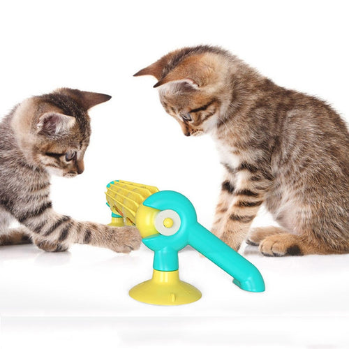 Cat Educational Toys Track Ball Glow Mint Ball Cat Toy Long Turntable Pet Supplies