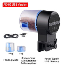 Load image into Gallery viewer, Automatic Feeder Aquarium Goldfish Smart Timing Auto Fish Feeder Timer Food Feeding 8/12/24 hours Timer Feeding koi
