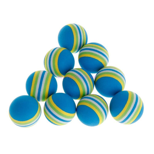 10 Pcs Cat Toy Rainbow Ball EVA Soft Interactive Toys Cat Kitten Dog Puppy Funny Play Chew Balls Pet Training Supplies C42
